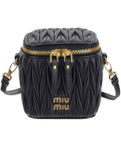 Miu Miu Matelassè Micro Bag - Black