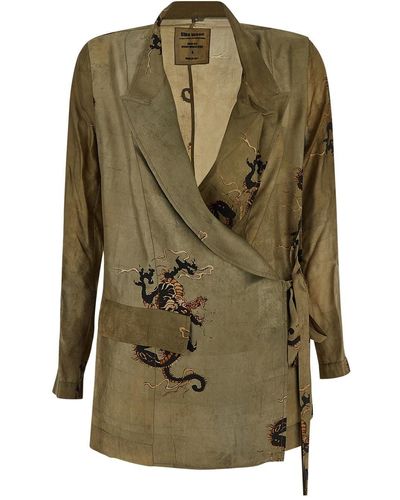 Uma Wang Kimono Jacket - Green