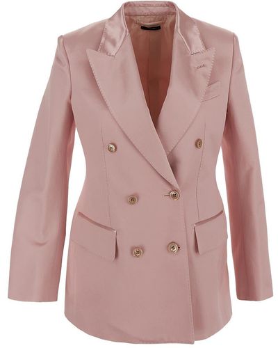 Tom Ford Double Breasted Jacket - Pink