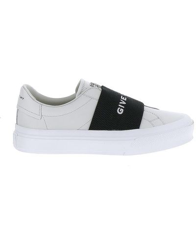 Givenchy City Court Logo-embroidered Leather Low-top Sneakers - White