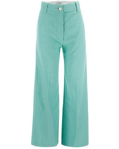 Patou Iconic Long Trousers - Green