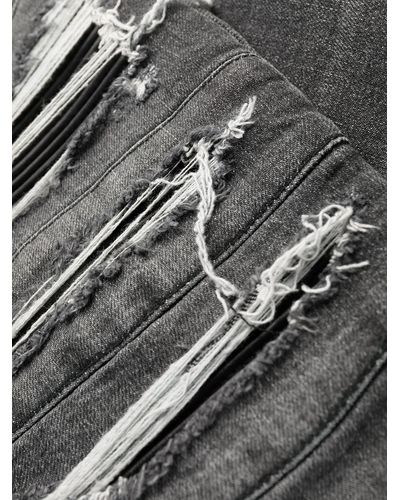 Balmain Ripped-detailing Slim-fit Jeans - Black