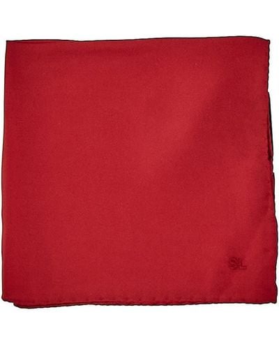 Saint Laurent Silk Scarf - Red