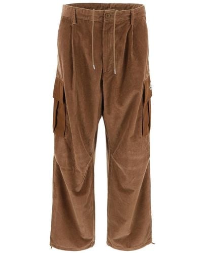 Moncler Ribbed Cargo Pants - Brown