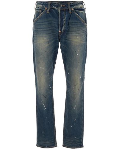 Evisu Daycock Print Jeans - Blue
