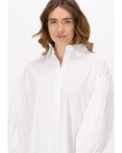 10Days Bluse Oversized Blouse Nicht-gerade - Weiß