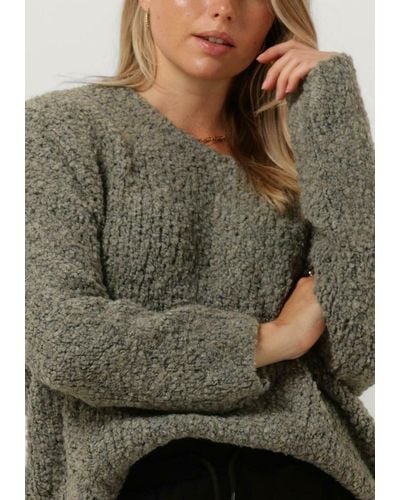 Simplee Pullover Knit-bocc-23-1 Sweater - Grau