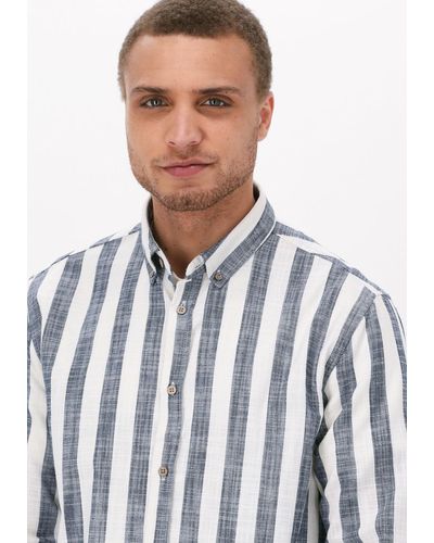 Anerkjendt Casual-oberhemd Akkonrad Striped Shirt Blau/weiß
