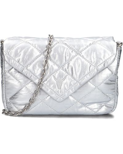 Alix The Label Umhängetasche Ladies Woven Quilted Shoulder Bag - Mettallic