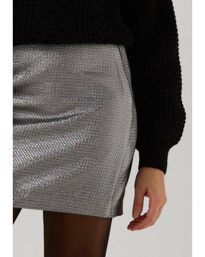 Y.A.S Minirock Yassilvi Hw Short Skirt - Grau