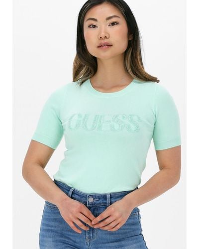 Guess Top Amelie Rn Ss Swtr - Mehrfarbig