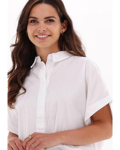 10Days Bluse Short Wide Sleeve Blouse - Weiß