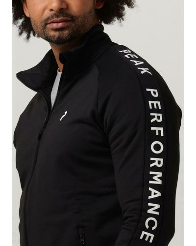 Peak Performance Strickjacke M Rider Zip Jacket - Schwarz