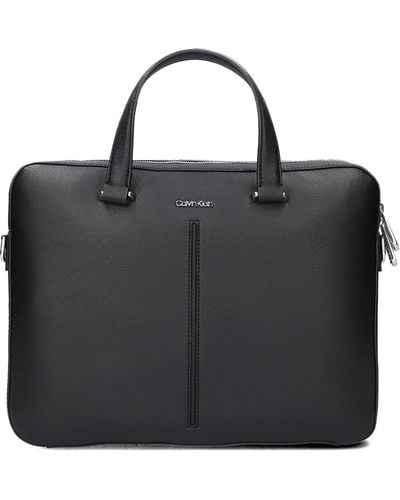 Calvin Klein Laptoptasche Ck Median Slim Laptop Bag - Schwarz