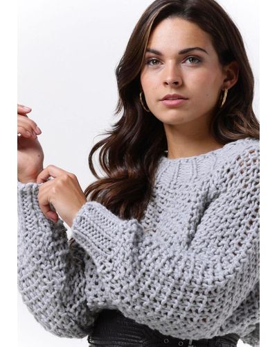 Simple Pullover Aksel Knit-virgin-wo-22-3 - Grau