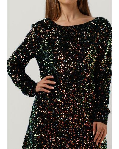 Colourful Rebel Minikleid Tina Sequins Straight Dress - Schwarz