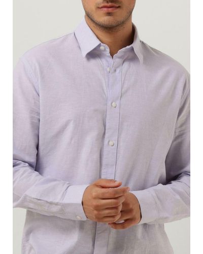 SELECTED Klassisches Oberhemd Slhregnew-linen Shirt Ls Classic W - Lila