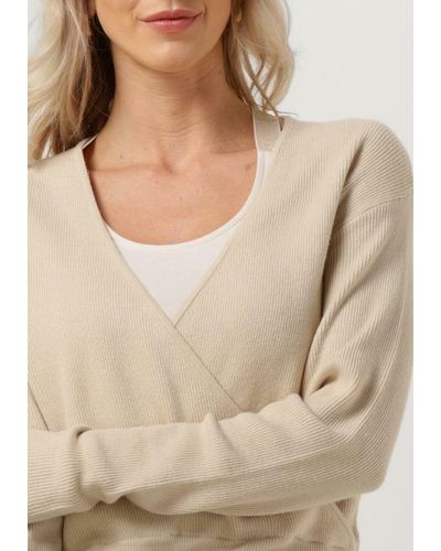 Minus Pullover Aline Wrap Knit Pullover - Natur