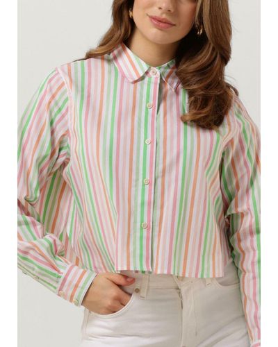 Scotch & Soda Bluse Striped Boxy Fit Shirt - Mehrfarbig