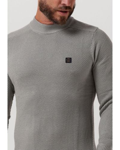 Dstrezzed Pullover Crew Neck Structure Knit - Grau