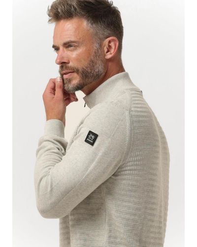 Vanguard Pullover Half Zip Collar Cotton Structure Nicht-gerade - Schwarz