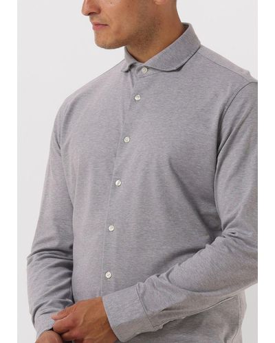 SELECTED Casual-oberhemd Slhslimbond-pique Knit-shirt Ls B - Grau