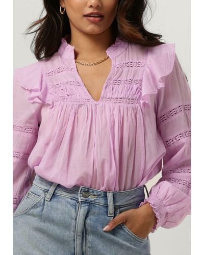 Neo Noir Bluse Aroma S Voile Blouse - Pink