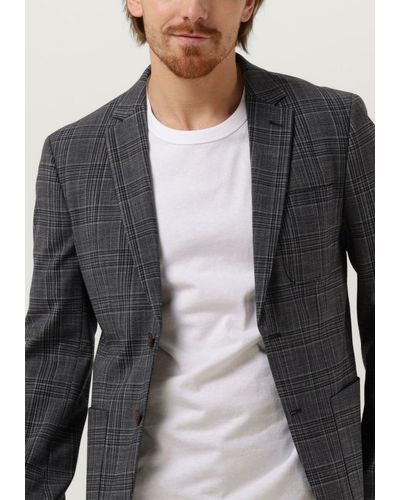 SELECTED Jackett Slhslim-knox Check Blz B - Schwarz