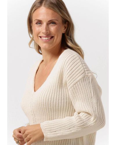 Another Label Pullover Alia Knitted Pull L/s - Natur