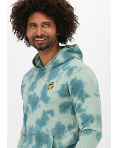 Kultivate Sweatshirt Sw Smile Dye - Blau