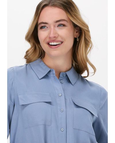 Just Female Bluse Obi Shirt - Blau