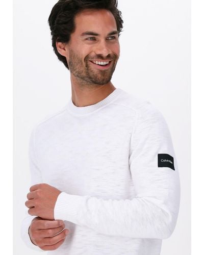 Calvin Klein Pullover Slub Texture Sweater - Grün