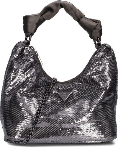 Guess Handtasche Velina Hobo - Schwarz