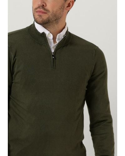 PUREWHITE Pullover Essential Knit Half Zip Ls - Grün