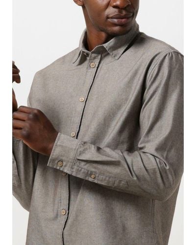 Anerkjendt Casual-oberhemd Aklouis L/s Linen Shirt - Grau