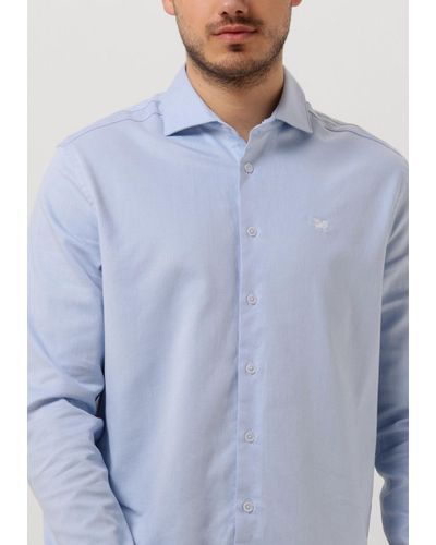 Vanguard Klassisches Oberhemd Long Sleeve Shirt Power Stretch Dobby 2 Tone - Blau