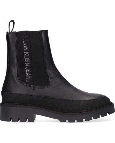 Calvin Klein Chelsea Boots Combat Mid Chelsea - Schwarz