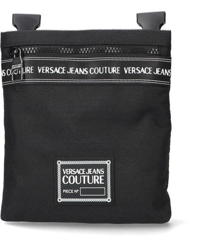 Versace Brand Stripe Sketch 5 Reportertasche - Schwarz