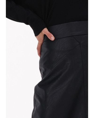 10Days Midirock Vegan Leather Skirt - Schwarz