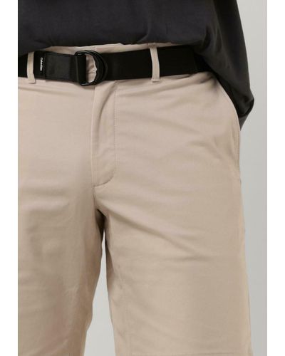 Calvin Klein Kurze Hose Modern Twill Slim Short Belt - Braun