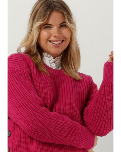 Tommy Hilfiger Pullover Org Cotton Button C-nk Sweater - Grün