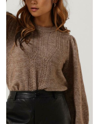 Object Pullover Ophelia L/s Knit Pullover - Natur