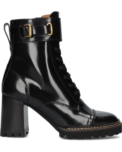 See By Chloé Ankle Boots Mallory 18015 - Schwarz
