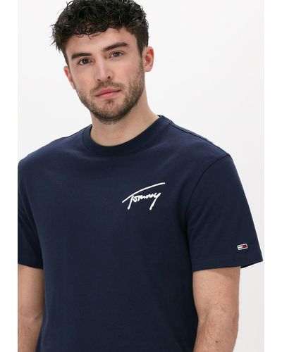 Tommy Hilfiger T-shirt Tjm Tommy Signature Tee - Blau