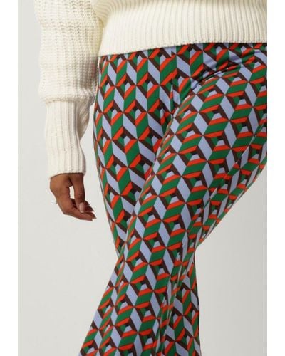 Colourful Rebel Schlaghose Graphic Peached Extra Flare Pants - Mehrfarbig