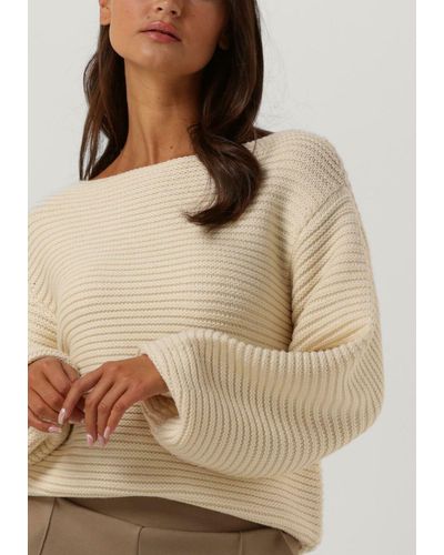 Simplee Sweatshirt Kelsey Knit-wo-22-3 - Natur