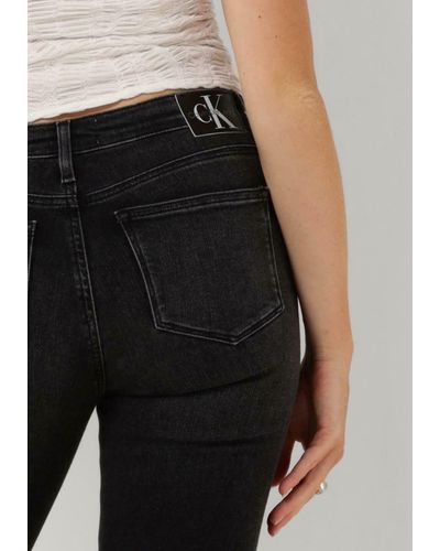 Calvin Klein Skinny Jeans Mid Rise Skinny - Schwarz