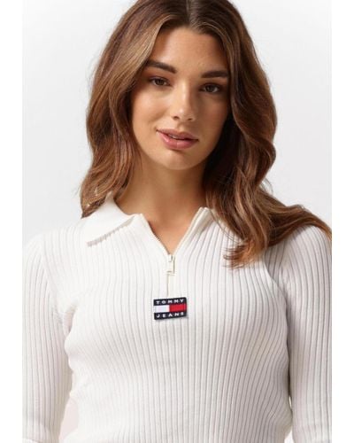 Tommy Hilfiger Pullover Sweaters Half Zipp - Weiß