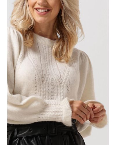 Object Pullover Ophelia L/s Knit Pullover Nicht-gerade - Natur