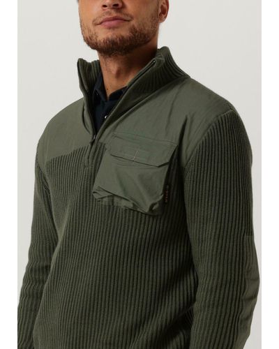 G-Star RAW Sweatshirt Army Half Zip Knit - Grün